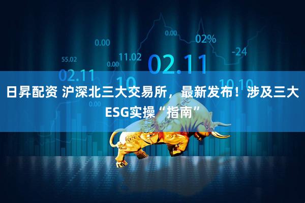 日昇配资 沪深北三大交易所，最新发布！涉及三大ESG实操“指南”