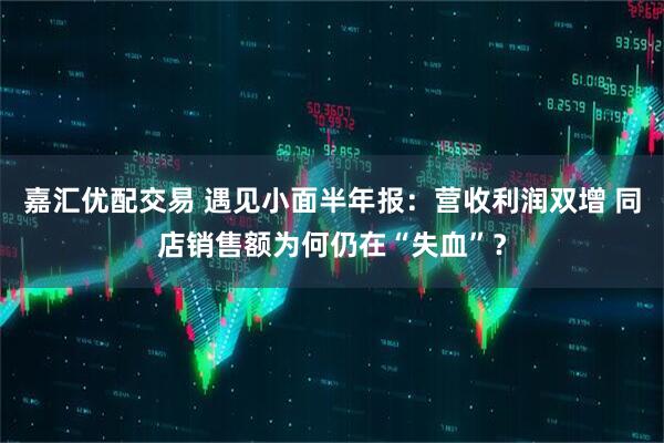 嘉汇优配交易 遇见小面半年报：营收利润双增 同店销售额为何仍在“失血”？
